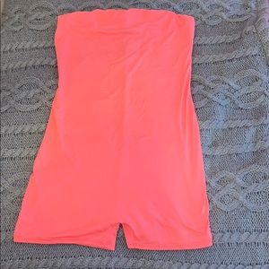 Pink one piece short jumpsuit🍉
